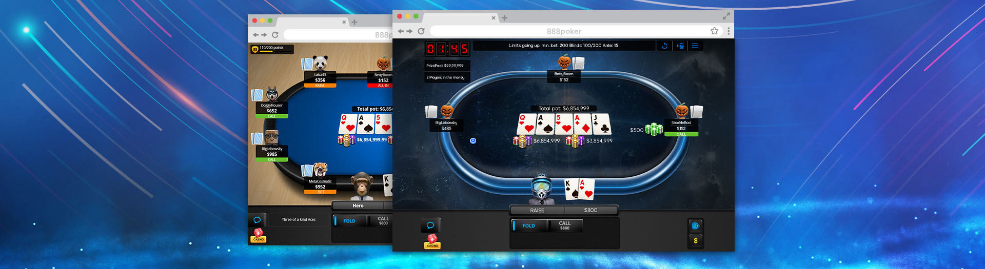 Rake 888 poker online