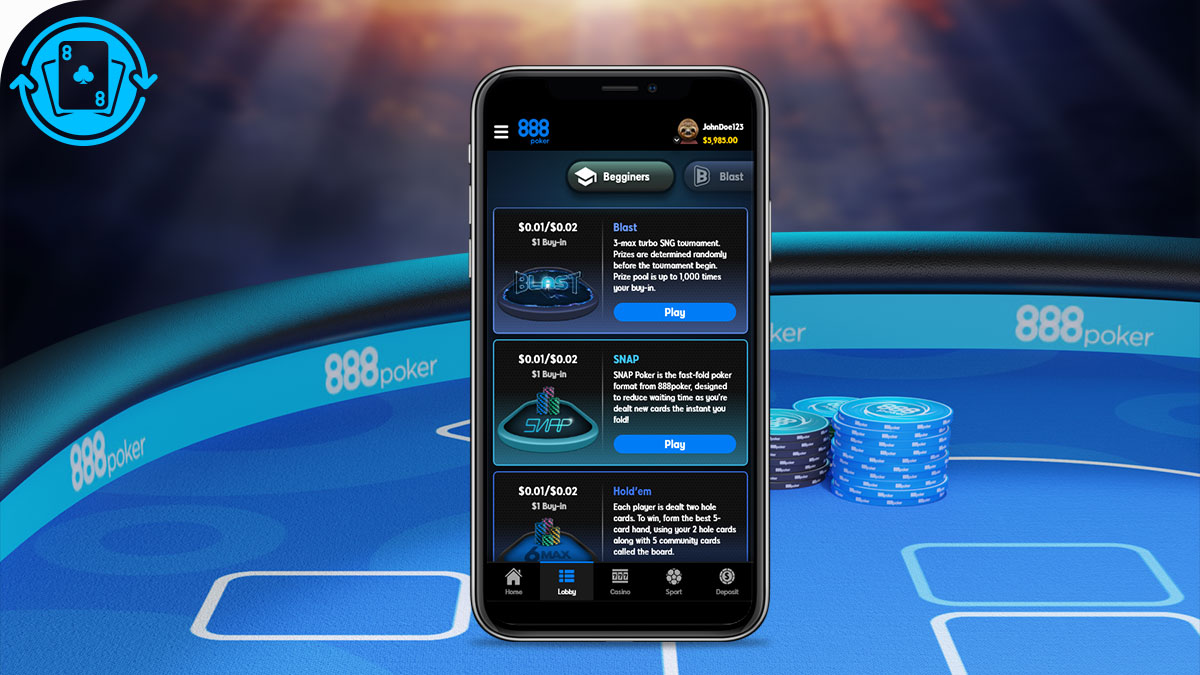 888 poker: Poker Dinheiro Real for Android - Free App Download