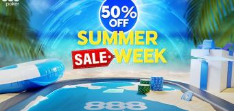 888poker Slashes Buy-ins During Summer Sale Week with Up to Half Off Original Prices!