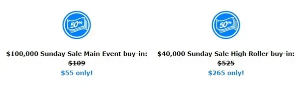 Sunday Sale Value Tourney Schedule