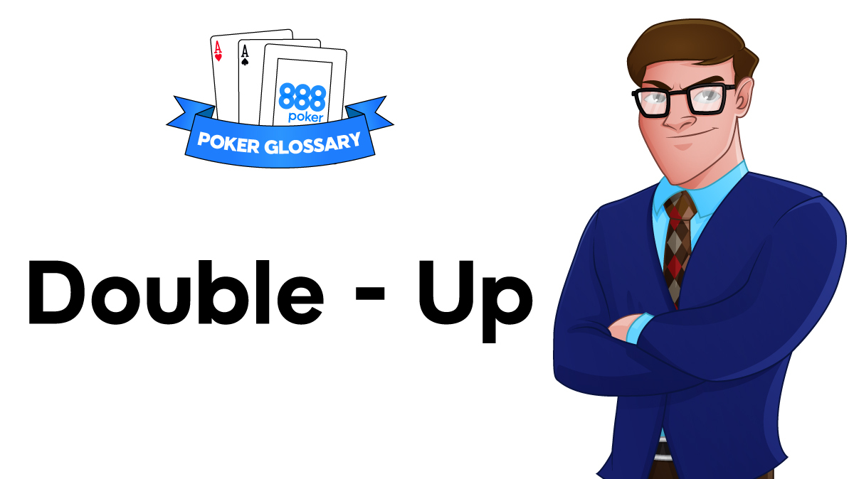 What is a double-up tournament in poker?