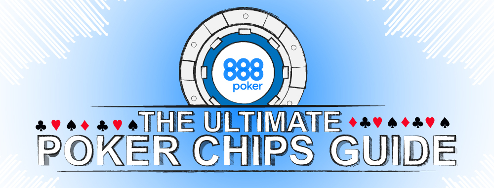 blue poker chip