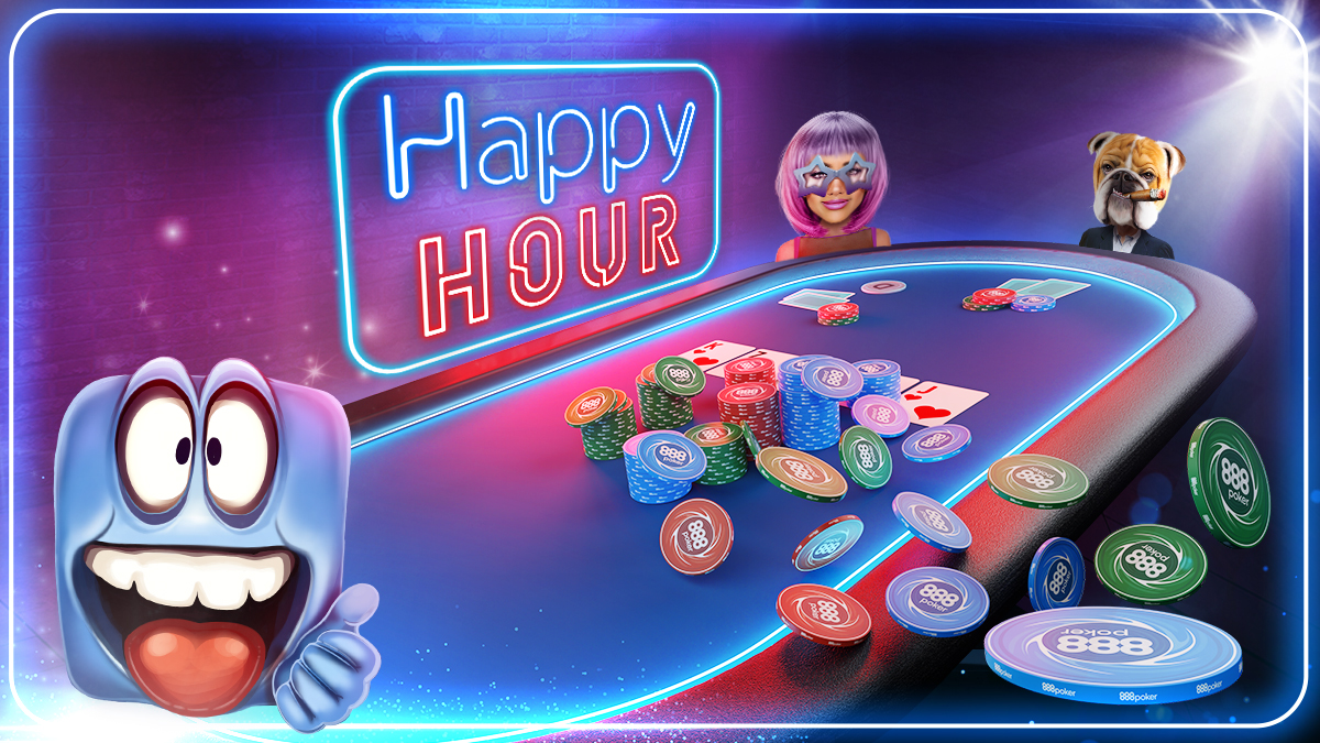 It’s Happy Hour Every Day at 888poker!