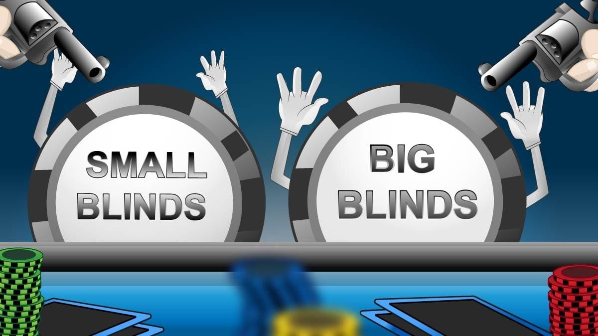 anthropomorphic blinds being forced at gunpoint onto a poker table
