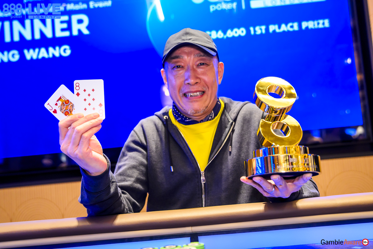 888poker LIVE Main Event Winner - Gang Wang!!