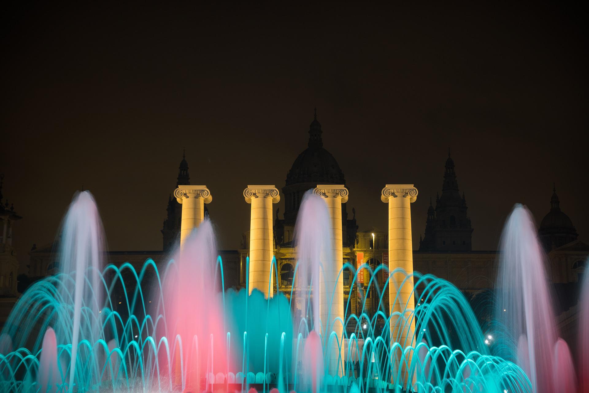The Magic Fountain of Montjuïc can provide a place to kick back.