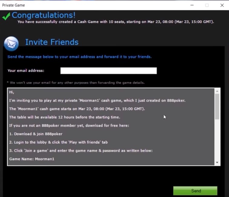 How Do I Invite Friends to My 888poker Home Game?