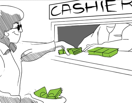 poker cashier