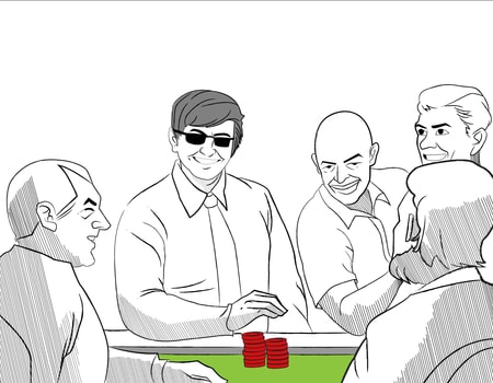 poker players sitting around table
