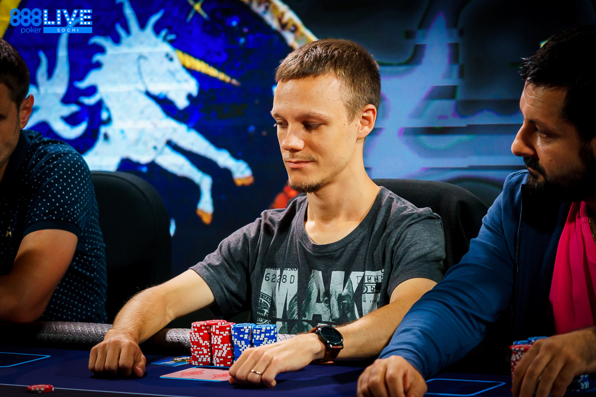 Day 3 chip leader and last 888poker Qualifier standing, Konstantin Lichagin - 888pokerLIVESochi