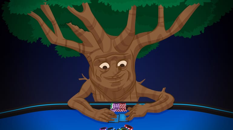 tree sat at a poker table