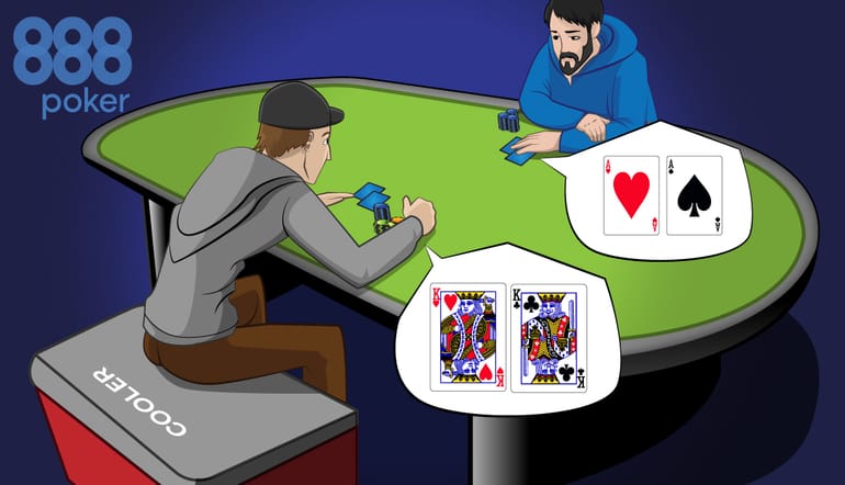 two poker players heads-up