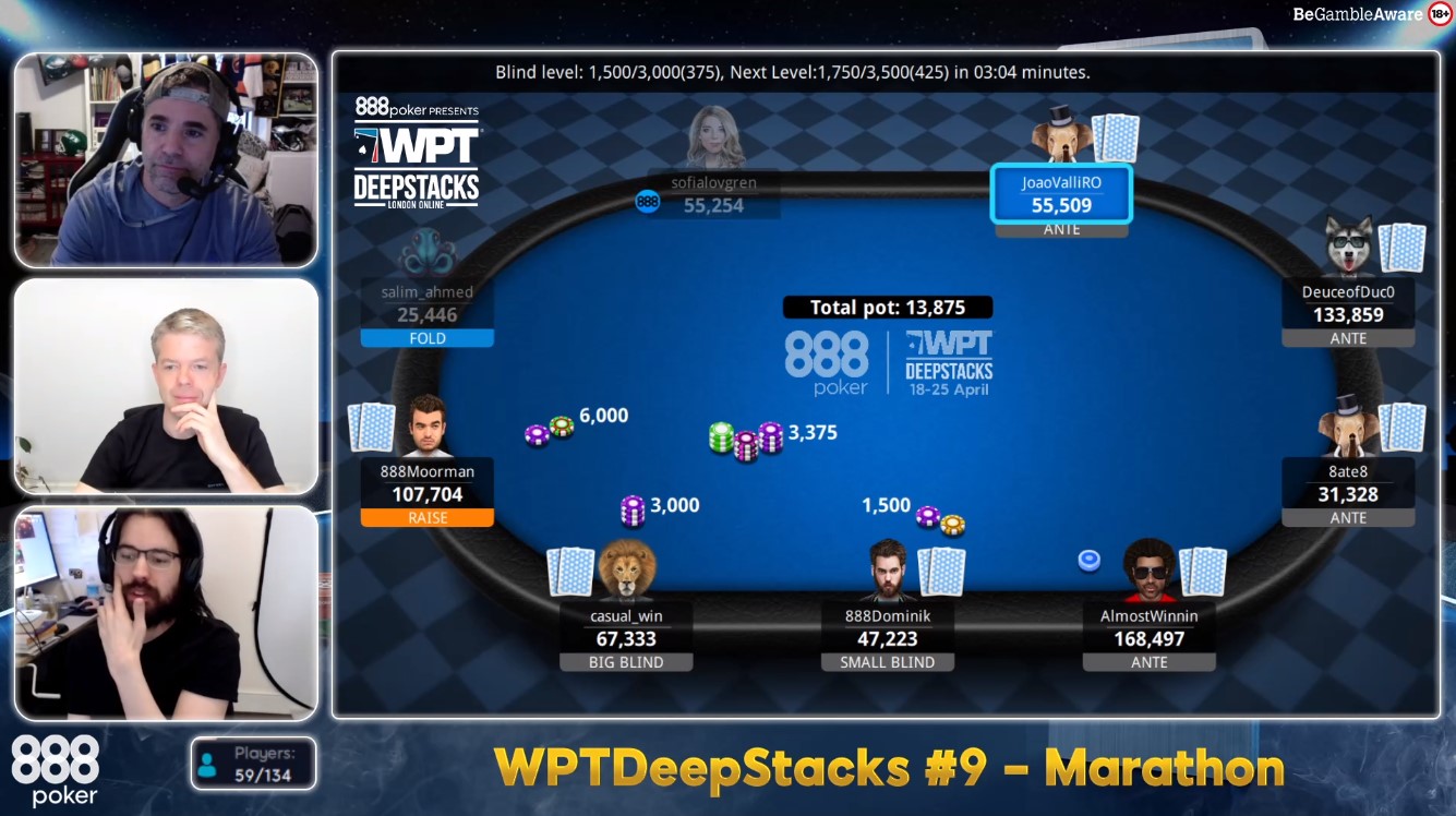 WPTDeeepStacks 888pokerTV Twitch Live Stream