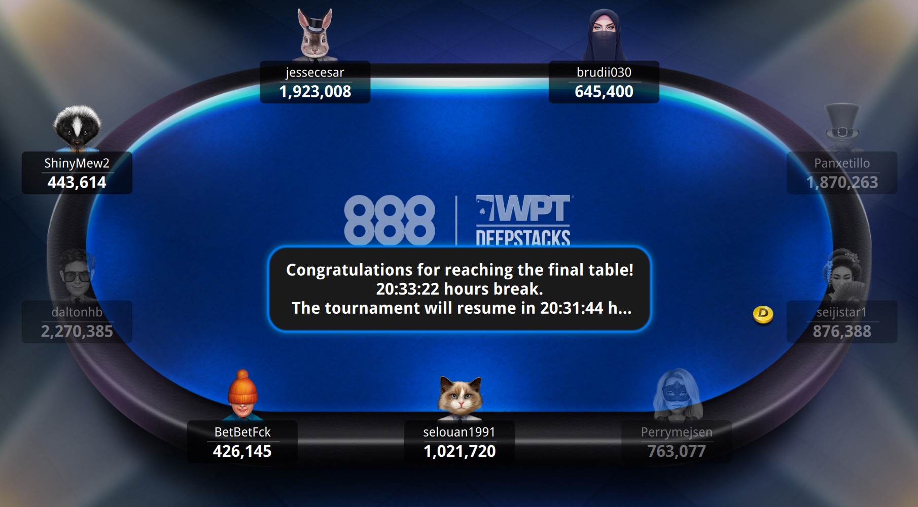 WPTDS Main Event Day 2 - Final Table