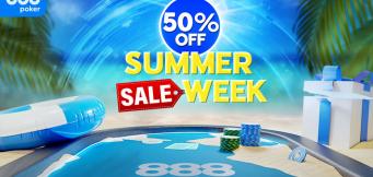 Summer Sale Week Highlights 888poker Tables with Up to Half Off Buy-ins!