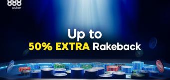 Up to 50% Rakeback Returns Permanently to the 888poker Cash Tables!