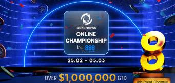 PokerNews Online Championship Heads to 888poker with Over $1 Million GTD!