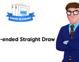 Open ended straight draw Poker