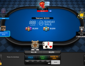 The Sunday Sale Returns to 888poker Made To Play Tables with Up to 50% Off Buy-ins!