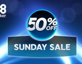 The Sunday Sale Slashes 888poker Sunday Majors with Up to 50% Off Buy-ins!