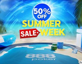 888poker Slashes Buy-ins During Summer Sale Week with Up to Half Off Original Prices!