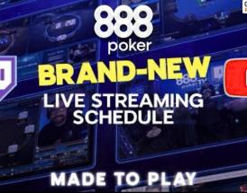 888poker Launches Brand New Twitch 888pokerTV Streaming Schedule for 2026!