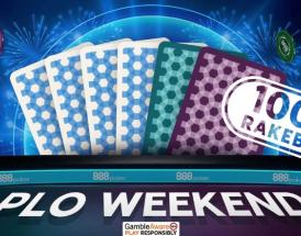 888poker’s PLO Weekend Offers 100% Rakeback & Introduces New PLO 5/6 Tournaments!