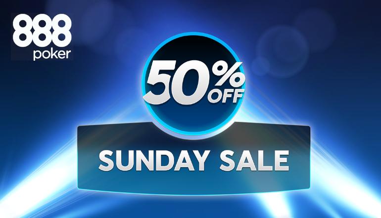 The Sunday Sale Slashes 888poker Sunday Majors with Up to 50% Off Buy-ins!