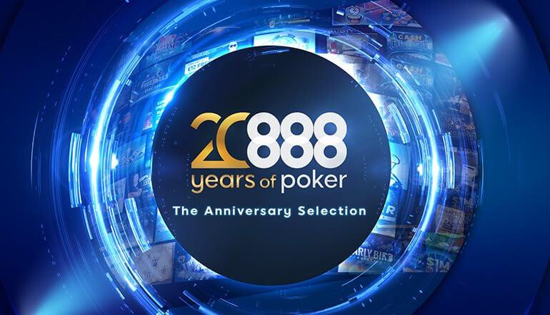 Celebrate with 888poker’s 20 Years of Poker Anniversary Selection!