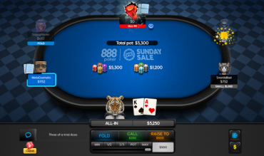 The Sunday Sale Returns to 888poker Made To Play Tables with Up to 50% Off Buy-ins!