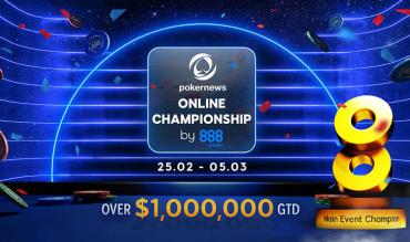 PokerNews Online Championship Heads to 888poker with Over $1 Million GTD!