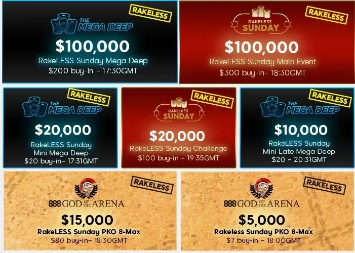 RakeLESS Sunday 7 Events